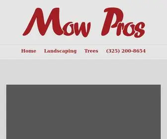 Mymowpros.com(Mow Pros) Screenshot