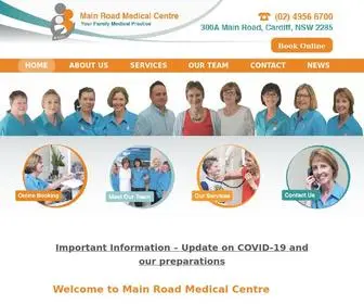 MYMRMC.com.au(Main Road Medical Centre) Screenshot