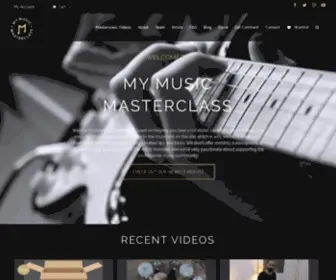 Mymusicmasterclass.com(My Music Masterclass) Screenshot