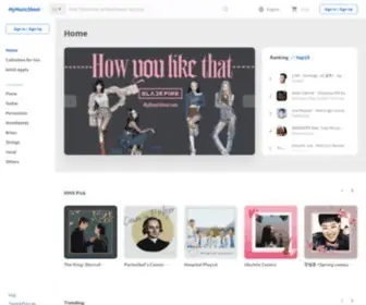 Mymusicsheet.com(Global Sheet Music Platform) Screenshot