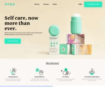 MYMyro.com(Myro Deodorant) Screenshot