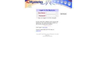 MYMYsteries.net(Mysteries) Screenshot