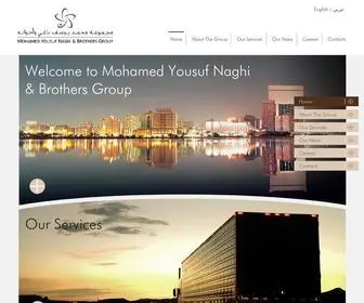 Mynaghi.com(Mohamed Yousuf Naghi & Brothers Group) Screenshot