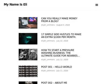 Mynameiseli.com(My Name Is Eli) Screenshot