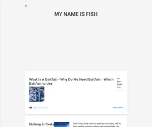 Mynameisfish.com(MY NAME IS FISH) Screenshot