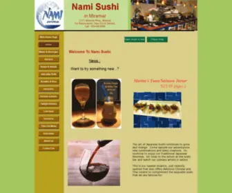 Mynamisushi.com(This is a Japanese restaurant in your city) Screenshot