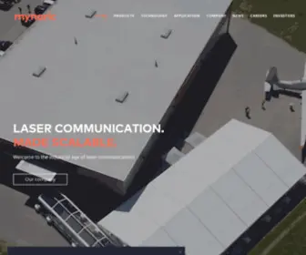 Mynaric.com(Laser communication) Screenshot