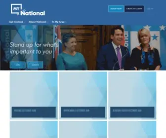 Mynational.org.nz(National Members) Screenshot