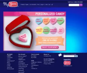 Mynecco.com(NECCO Candy) Screenshot