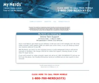 Mynerds.com(Online Computer Repair by My Nerds which features all) Screenshot