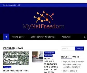 Mynetfreedom.com(Tools and Resources For Startup) Screenshot