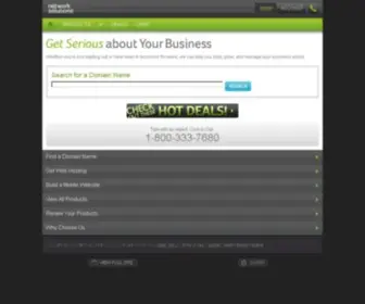 Mynetworksolutions.com(Free Website & Free Website Builder andMarketing Tool from Network Solutions) Screenshot