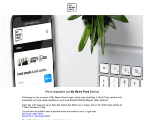 Mynewsfeed.com.au(My News Feed) Screenshot