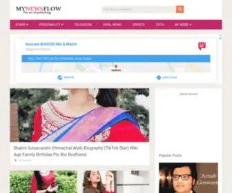 Mynewsflow.com(MyNewsflow Trending News Portal) Screenshot