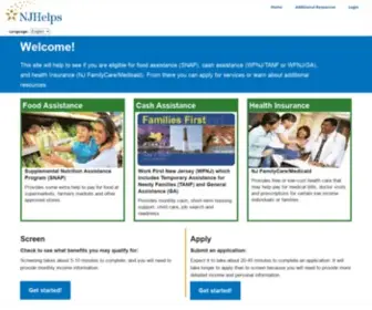 MYNjhelps.org(New Jersey Helps) Screenshot