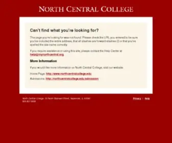 Mynorthcentral.org(North Central College) Screenshot