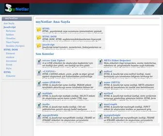 Mynotlar.com(Javascript) Screenshot