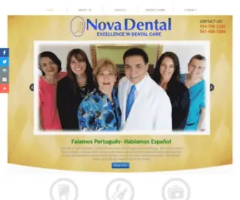 Mynovadental.com(Nova dental inc) Screenshot