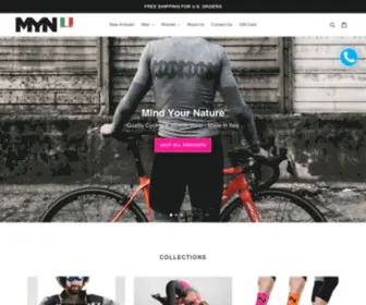 MYNsport.com(MYN Sport Fitness & Cycling Clothing) Screenshot