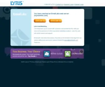 MYNtrainfo.com(Lyris EmailLabs) Screenshot