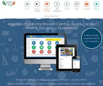 Mynurserymanager.com(Agenda Digital Infantil para Escuelas y Guarderías) Screenshot