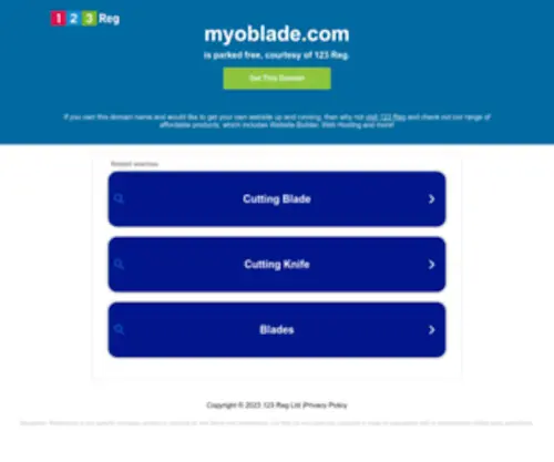 Myoblade.com(123 Reg) Screenshot