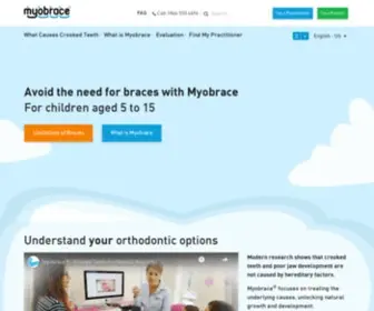 Myobrace.com(Orthodontics Without Braces) Screenshot