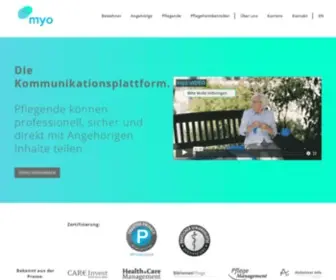 Myo.de(Mit der myo Pflege App informiert und in Kontakt bleiben) Screenshot