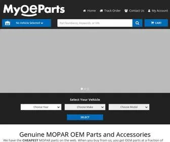 Myoeparts.com(OEM Mopar Parts & Accessories For Sale) Screenshot