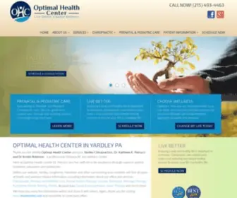 Myohcenter.com(Optimal Health Center in Yardley PA) Screenshot