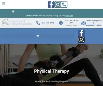 Myohealing.com(Myofascial Healing Center Where Authentic Healing Happens) Screenshot