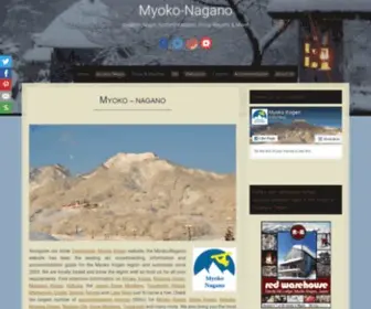 Myoko-Nojiri.com(Information and accommodation guide for the Japan Alps) Screenshot