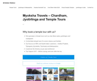 Myoksha.com(Myoksha Travels) Screenshot