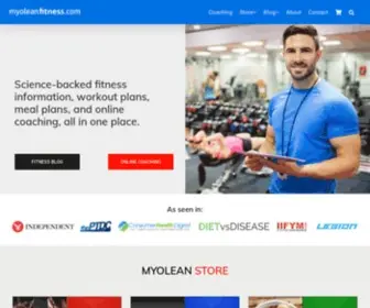 Myoleanfitness.com(Myolean Fitness) Screenshot