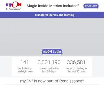 Myon.com(MyON®) Screenshot