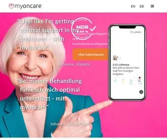 Myoncare.com(Patient) Screenshot