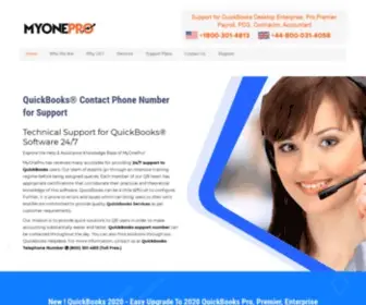 Myonepro.com(QuickBooks®) Screenshot