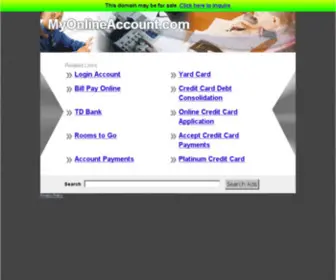 Myonlineaccount.com(The Leading My Online Account Site on the Net) Screenshot