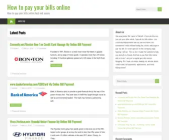 Myonlinebillpayment.com(How to pay your bills online) Screenshot