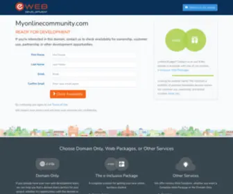 Myonlinecommunity.com(Ready for Development) Screenshot