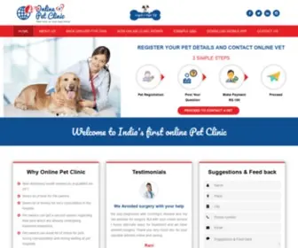 Myonlinepetclinic.com(Pet clinic) Screenshot