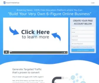 Myonlinestartup.com(My Online Startup) Screenshot