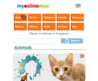 Myonlinetour.com(Places of Interest in Singapore) Screenshot