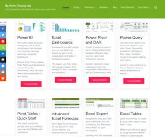 Myonlinetraininghub.com(Excel Dashboards) Screenshot