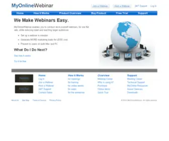 Myonlinewebinar.com(MyOnlineWebinar) Screenshot