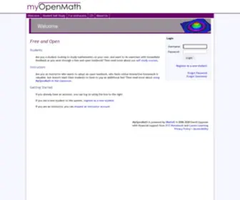 Myopenscience.com(MyOpenMath) Screenshot