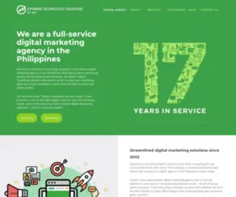 Myoptimind.com(Digital Marketing Agency Philippines) Screenshot