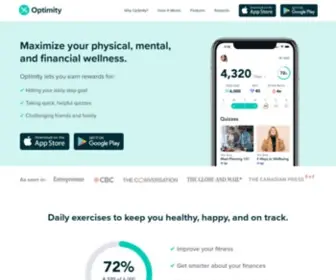 Myoptimity.com(Web site created using create) Screenshot