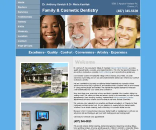 Myorlandosmile.com(OswickKashlakDMD.com Orlando Family Dentistry) Screenshot