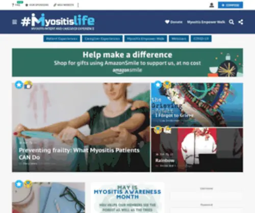 Myositislife.org(Myositis Patient and Caregiver Experience) Screenshot